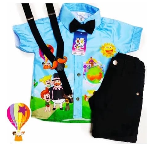 Conjunto temático Super Luxo Mundo Bita Aniversário Menino