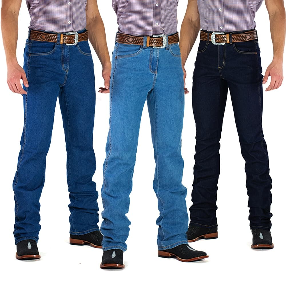 Kit 3 Calças Jeans Tassa Masculina Cowboy Cut Original com Elastano