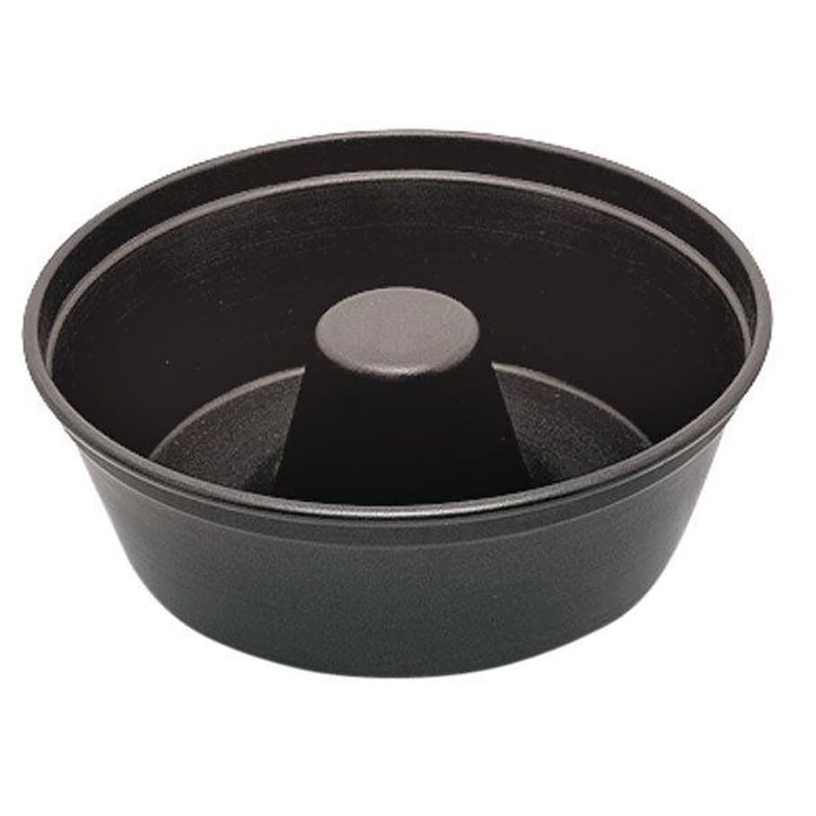 Forma de Bolo Pudim com Furo no Meio 24cm c/ Cone nº 3 Preta em Alumínio Antiaderente Teflon 5 Camadas