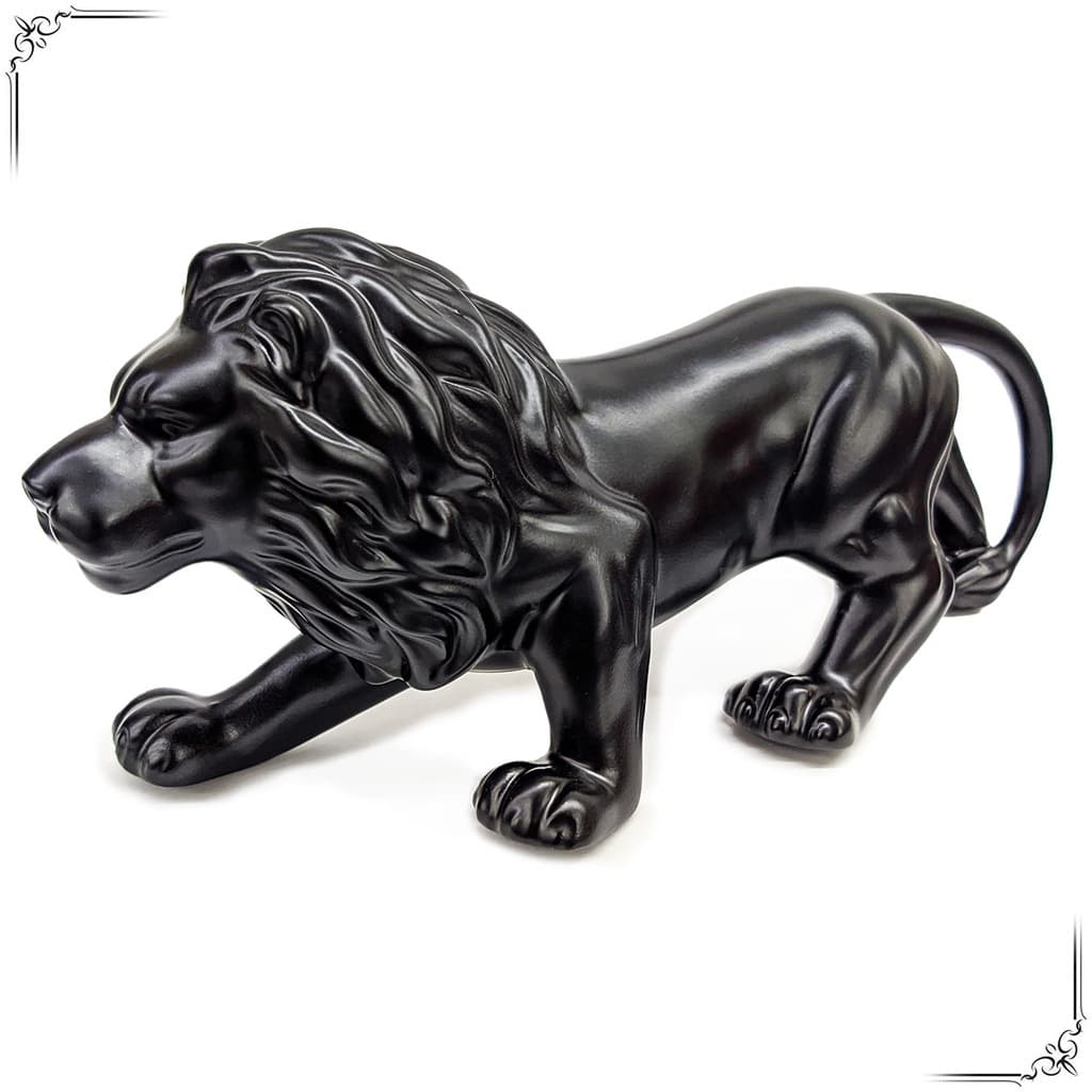 Enfeite Mesa Leão Animal Rei Da Selva Estátua Decorativa Escultura Decoração Estatueta Sala