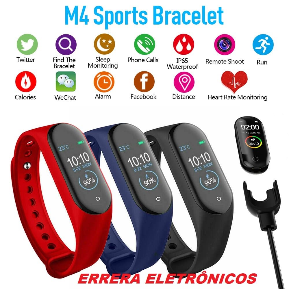 Smartband M4 ,inteligente,ira Acompanhar/s Dia/notifica e monitora sua saúde