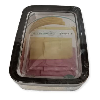 Pote Porta Frios, marmita Tampa Empilhável e Fechamento Hermético 1100ml Livre do BPA Helsim