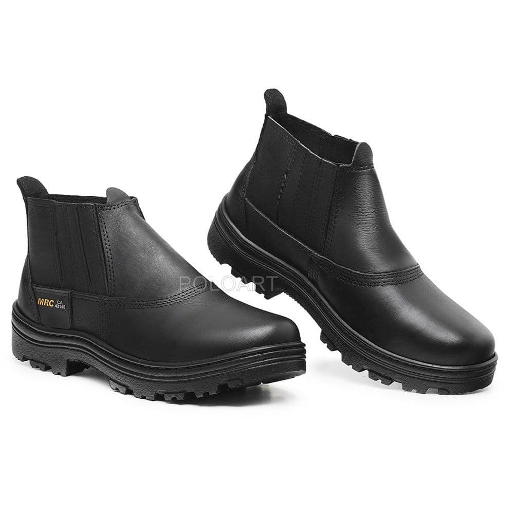 Bota Botina de segurança epi elastico com biqueira com CA