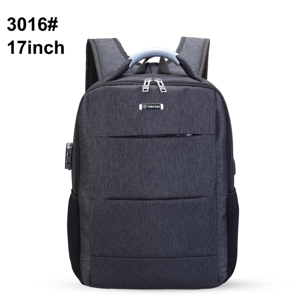 Mochila Anti Furto Usb Notebook Impermeável Executiva Casual com chave secreto 3016