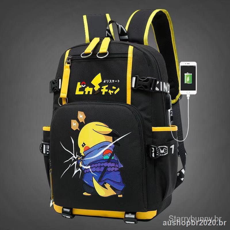 Saco De Escola Dos Homens Do Pikachu s E Mulheres Bolsa De Ombro Crianças Tendência Da Moda Elementário Mochila Escolar Júnior 5230