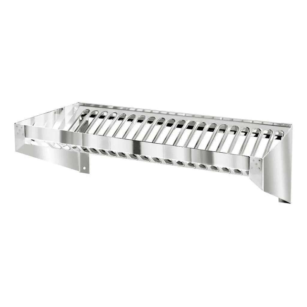 Escorredor 20 Pratos Parede Inox Industrial Bares, Hoteis - Desing Moderno