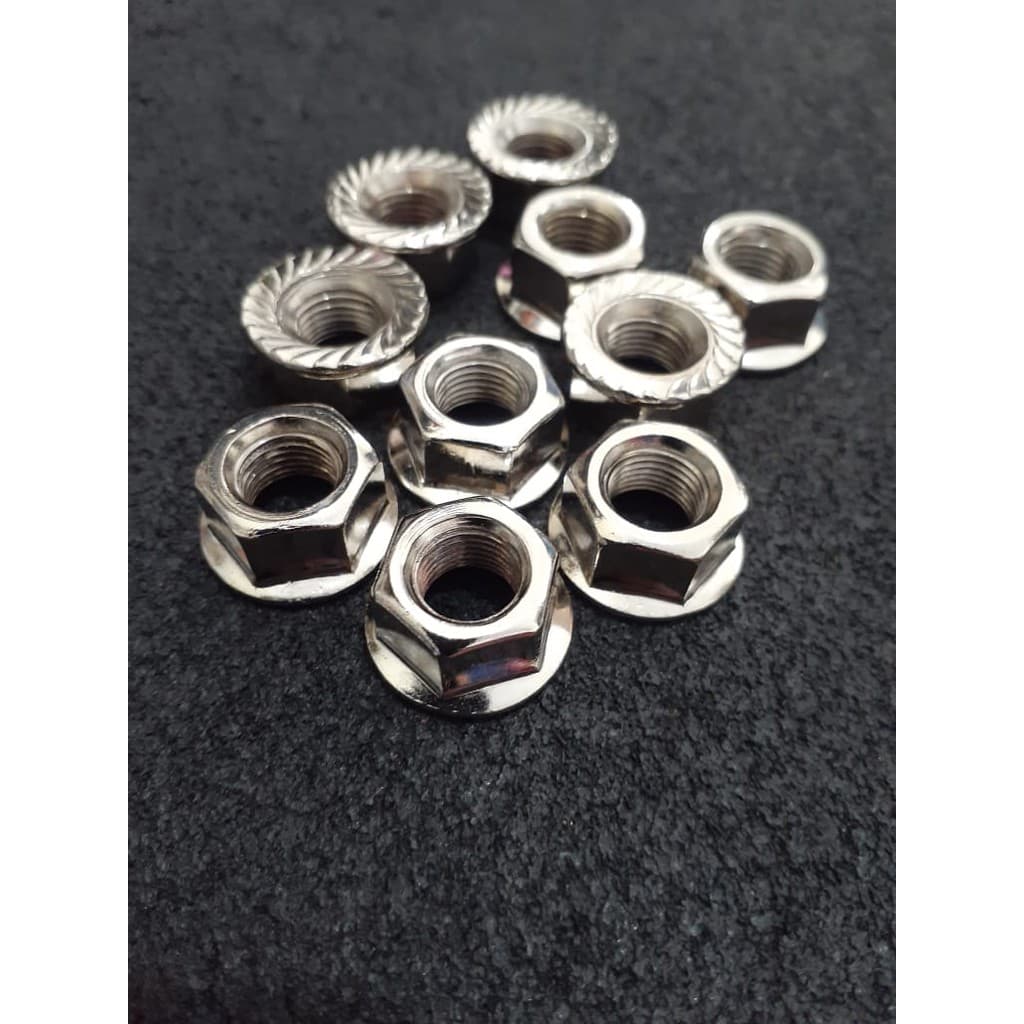 Porca Eixo Traseiro/Diant. Bike 3/8 (pacote 10 Unid.)