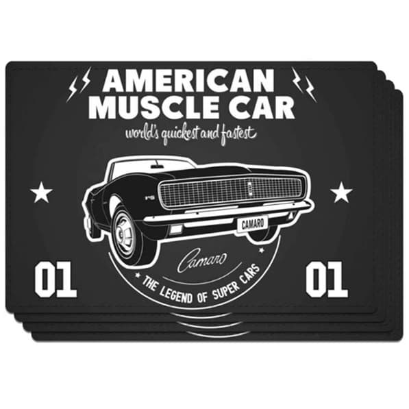 Jogo Americano Pratos Mesa Decoração Gm American Muscle Car