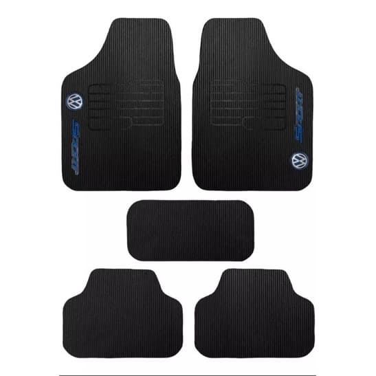 Tapete Volkswagen Gol g3 g4 g5 g6 Versátil Borracha 5 peças - Tapete Automotivo, Tapete para Carro Universal