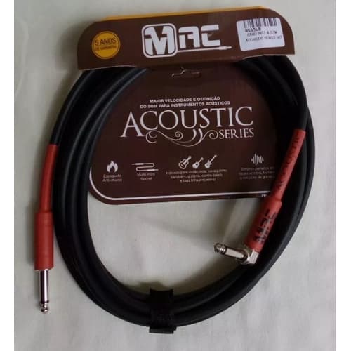 Cabo Instrumento P10 + P10 90º Mac Cabos 4,57m As15lb