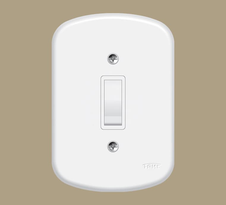 Interruptor Paralelo 4x2 Fame Blanc 10a