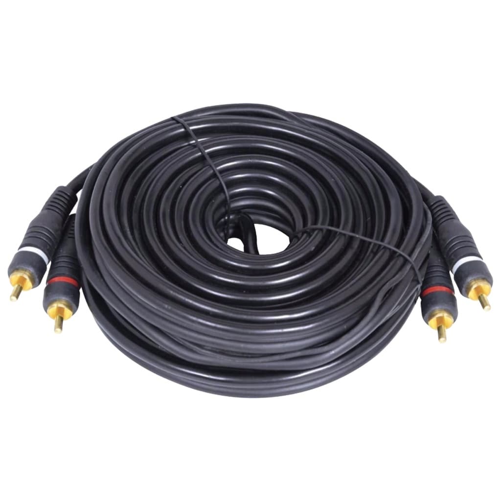 Cabo Rca Kx3 5 Metros 5mm Emborrachado Som Automotivo P/ Modulo