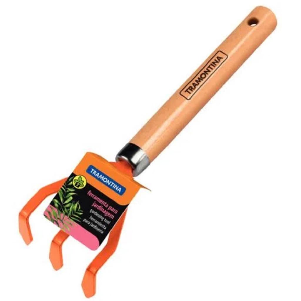 kit 2 Ancinho Rastelo Metálico 3 Dentes 24cm Tramontina