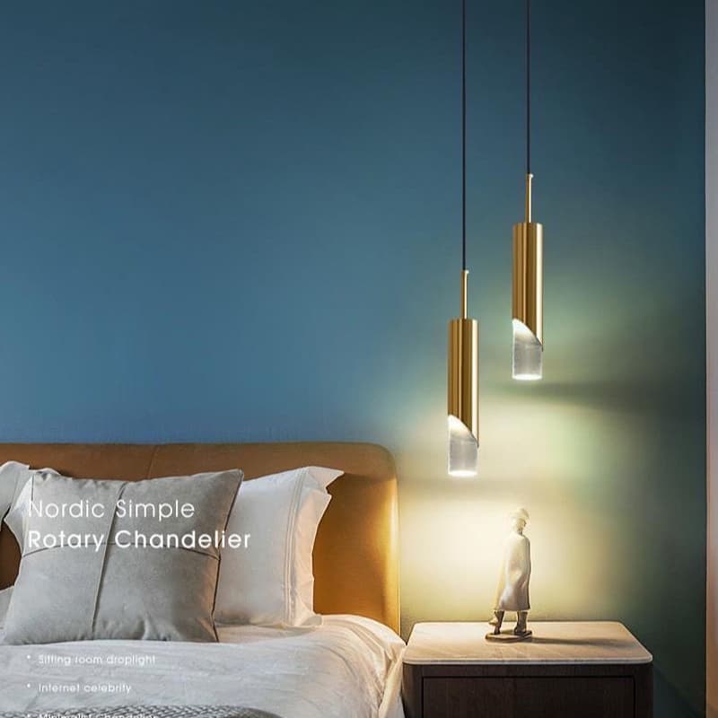 Lustre Nórdico Led Luz De Teto Cristal Pingente Moderna Pendurado