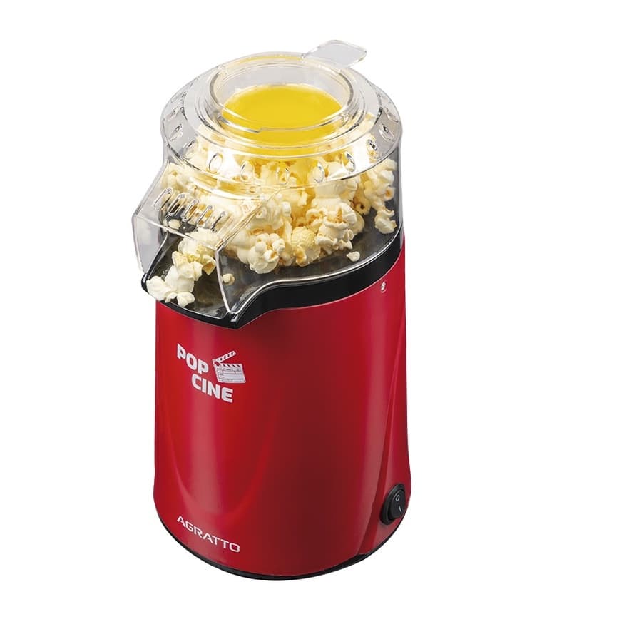 Pipoqueira Pop Cine Elétrica Com Dosador Sem Óleo Saudável Vermelha Agratto
