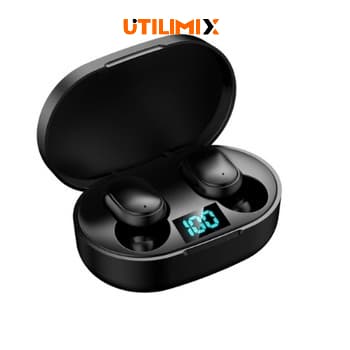 Fone De Ouvido Sem Fio E6s Bluetooth 5.0  Tws Preto
