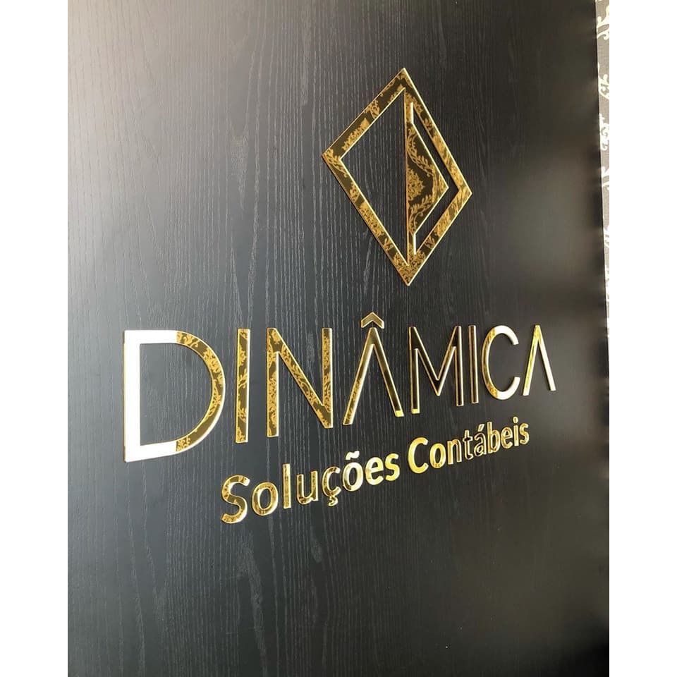 Logo em Acrílico Espelhado + Nome Cantinho do Café