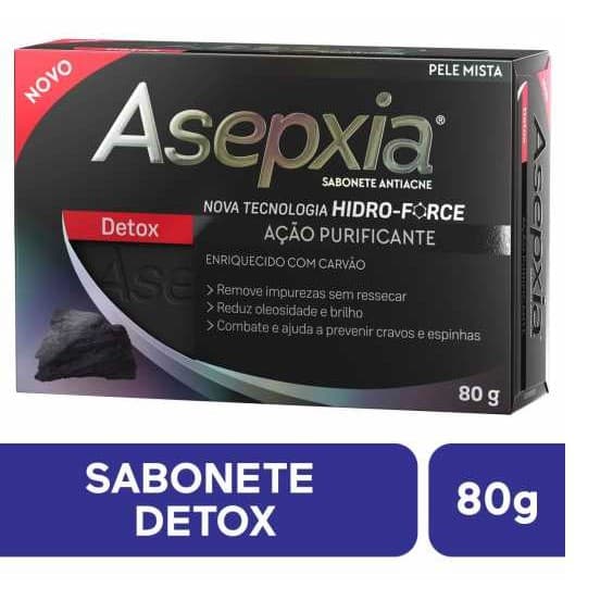 Sabonete Facial em Barra Asepxia Antiacne Detox com 80g