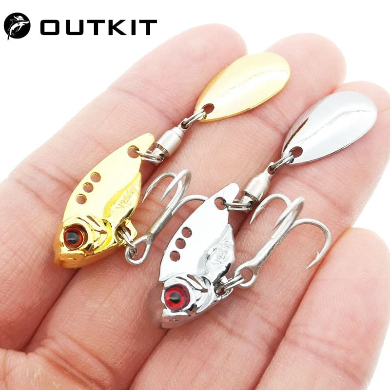 Vib De Metal Colher De Pesca Lure Lantejoulas Spinnerbait Luz Vibrando Japão Enfrentar Bens Aderência Giratória Jigging Inverno