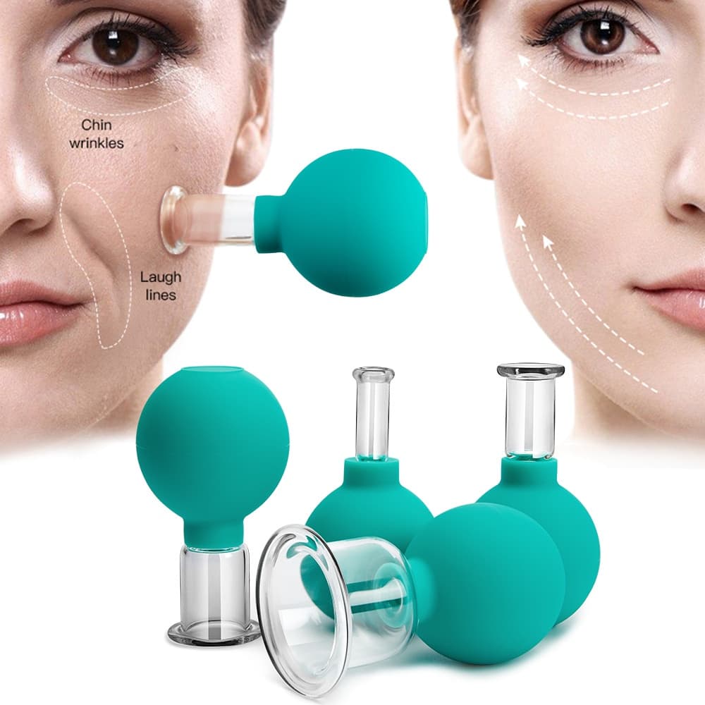 Ventosa De Vidro Anticelulite Para Lifting Facial Massagem