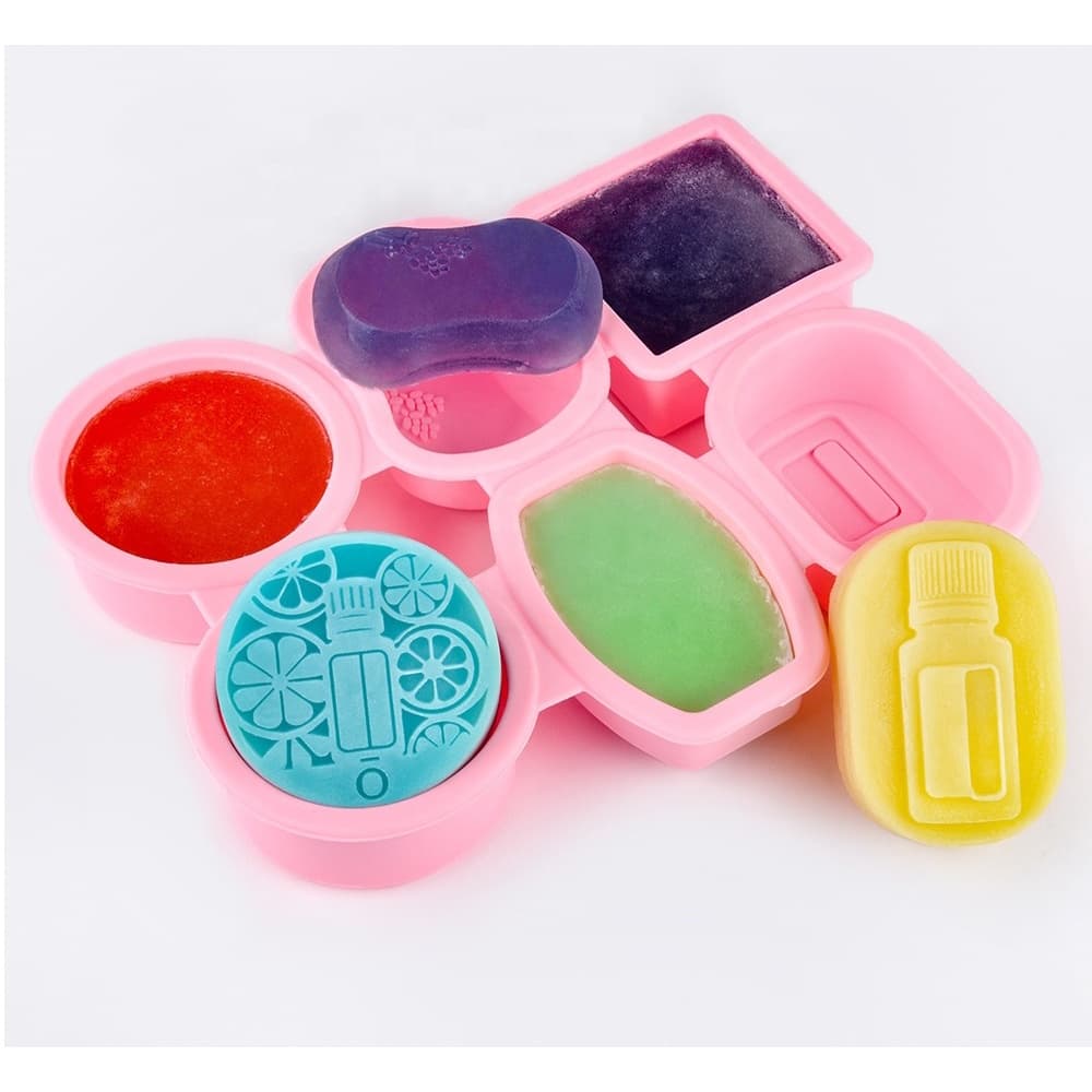 Forma Sabonete Artesanal Silicone Molde Sabonete 6 cavidades