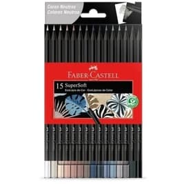 Lapis De Cor Supersoft 15 Cores Neutras Faber Castell