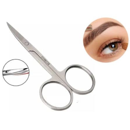 Tesoura Para Manicure- Unhas- Sobrancelha- Nariz -Cutícula - Curvado - Ferramenta De Maquiagem manicure