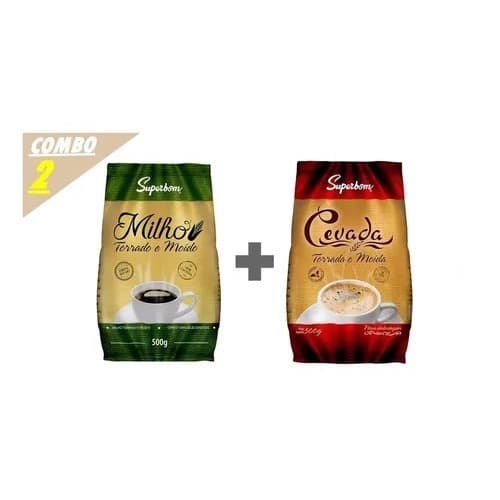 Café De Milho Torrado E Moído + Cevada Superbom ( Kit Com 2)