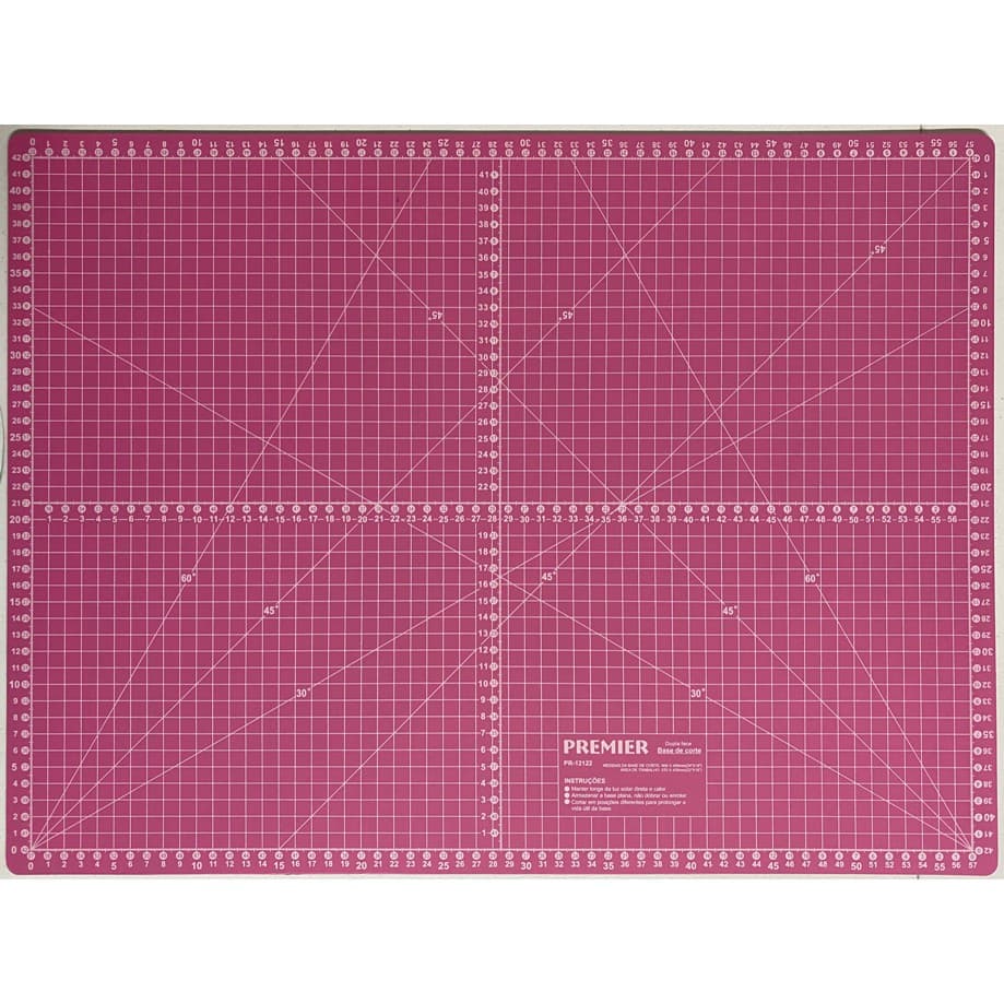 Base De Corte 60x45 Rosa Dupla Face Patchwork Scrapbook