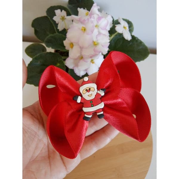 Laço Infantil Vermelho Natal/Laço papai Noel
