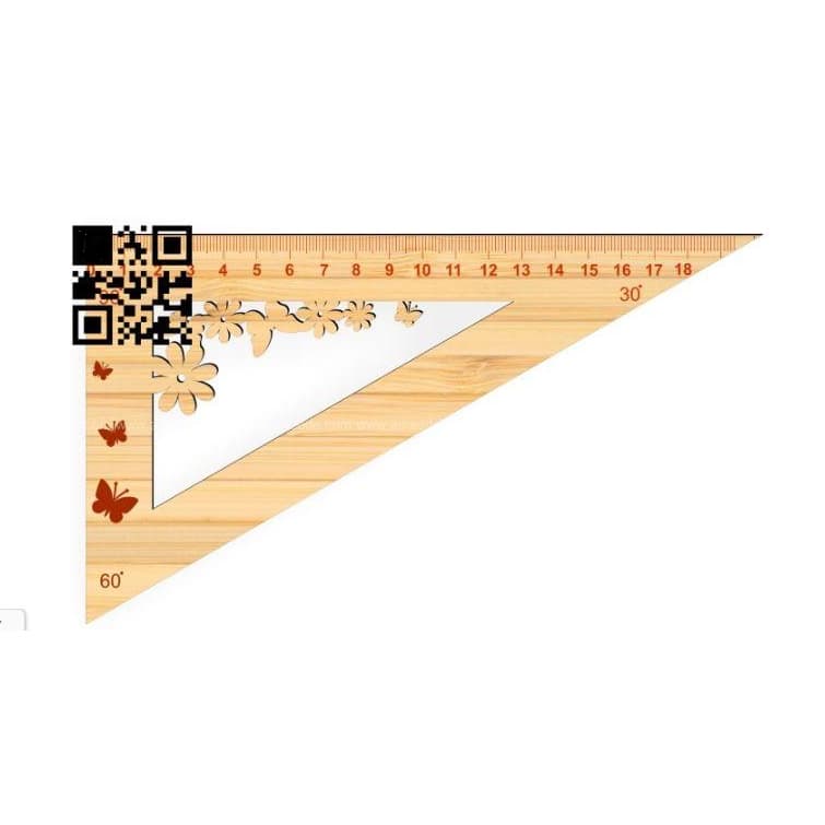 régua triangular personalizada