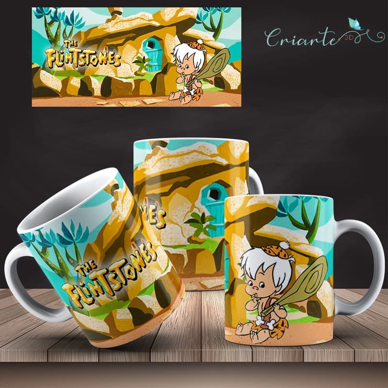 Caneca Porcelana Coleção Os Flintstones #02