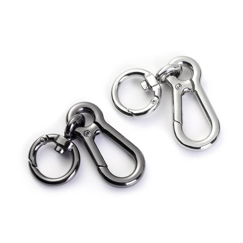 Chaveiro 1Pc De Anel De Zinco Liga Com Gancho Snap Hook Quick Release Mosquetão Clip