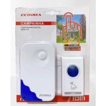 Campanhia Sem Fio 32 toque longo alcance uso Comercial E Residencial / Bivolt/ Wireless