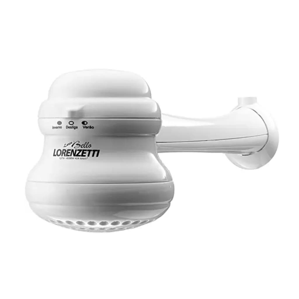 Chuveiro Ducha Bello Banho Ultra Lorenzetti Com Cano Branco 127v e 220v