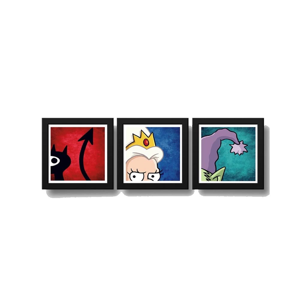 Kit 3 Quadros Desencanto Minimalista Série