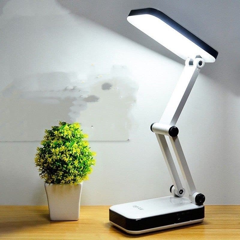 Abajur Articulado De Mesa S/ Fio Escritório Quarto Luminária