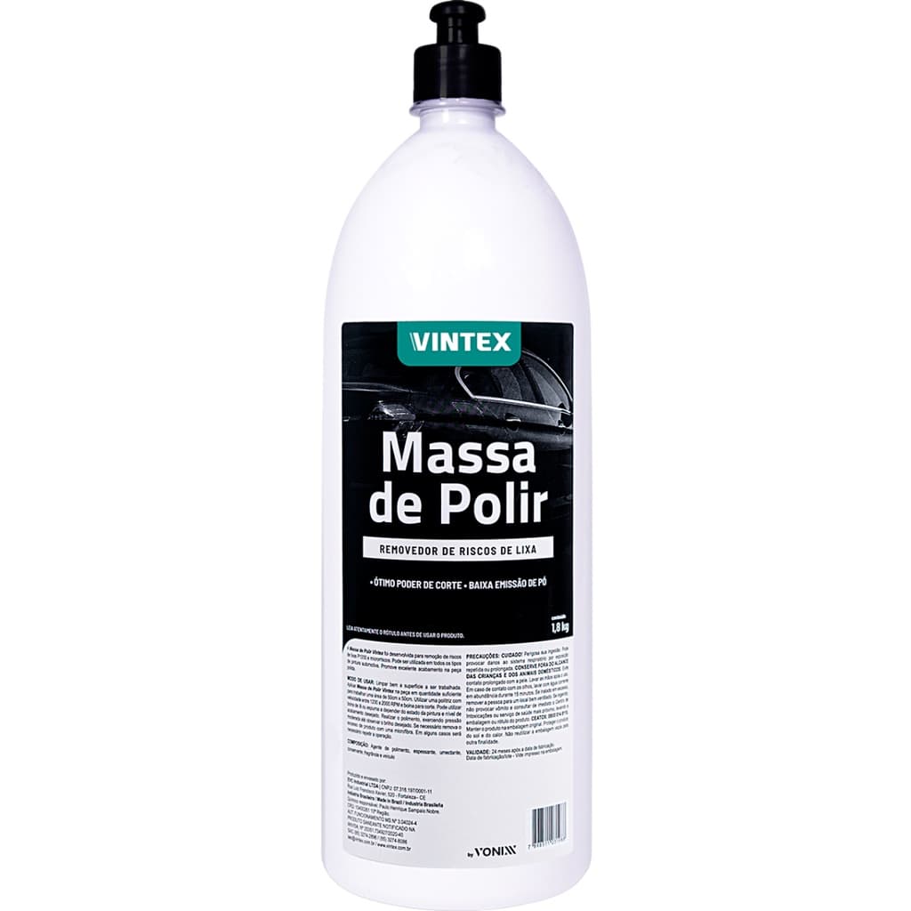 Massa De Polir Automotiva Tira Riscos 1,8kg Vintex Vonixx