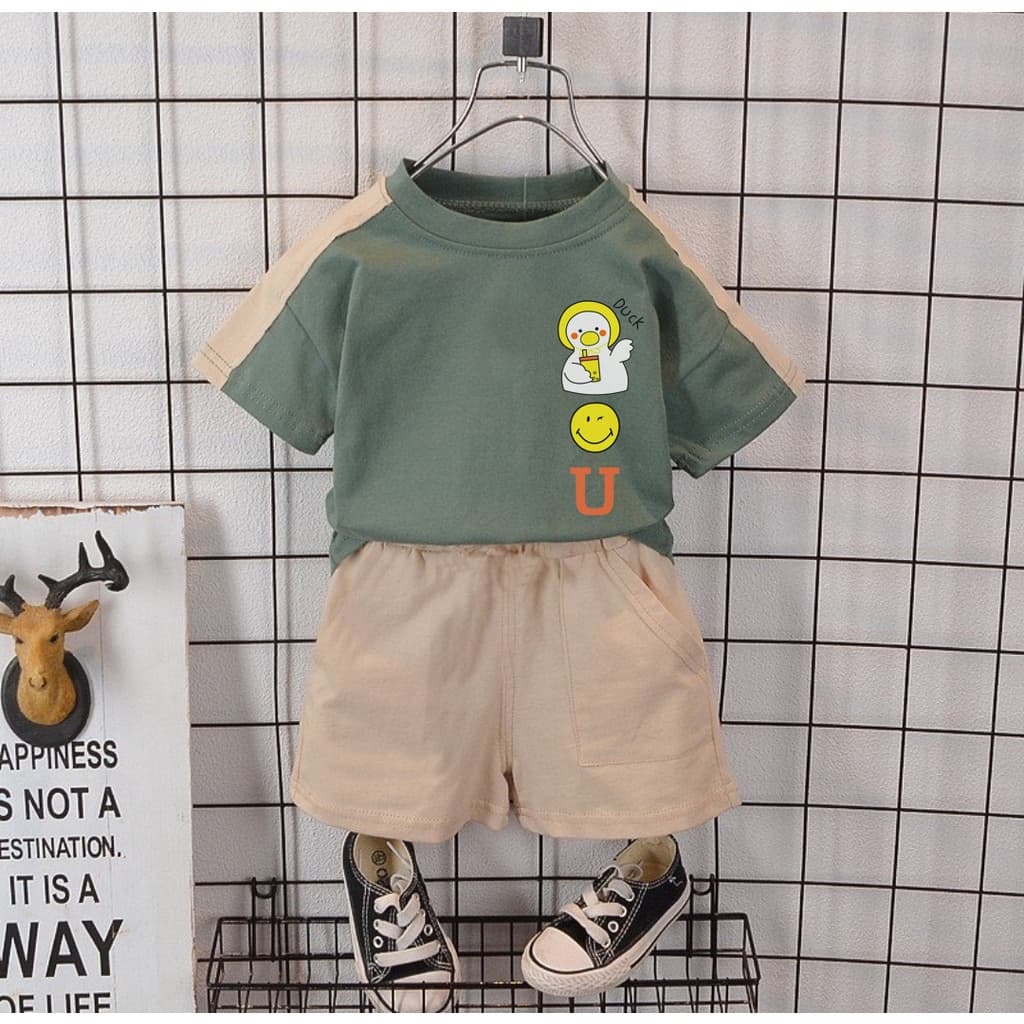 Conjunto De Roupas Masculinas Kalila Emo Duck Com Imagem De Pato