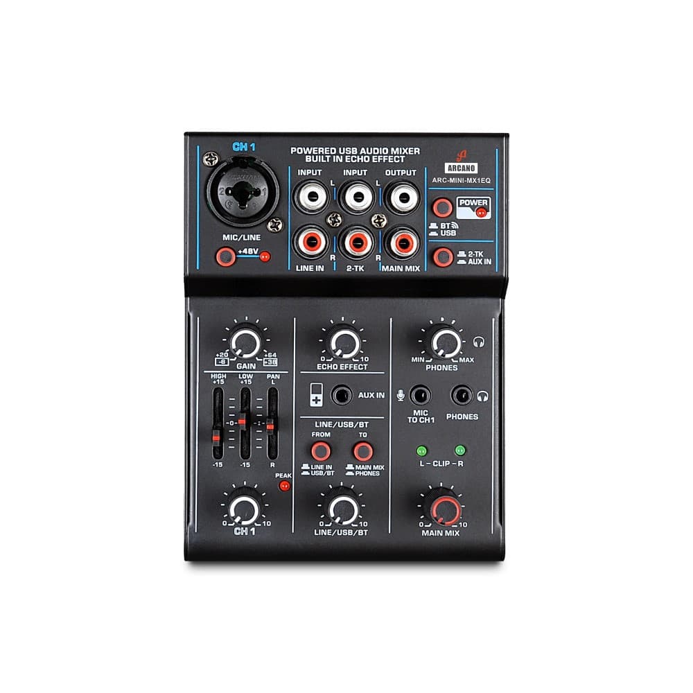 Mesa de som e interface USB Arcano ARC-MINI-MX1EQ
