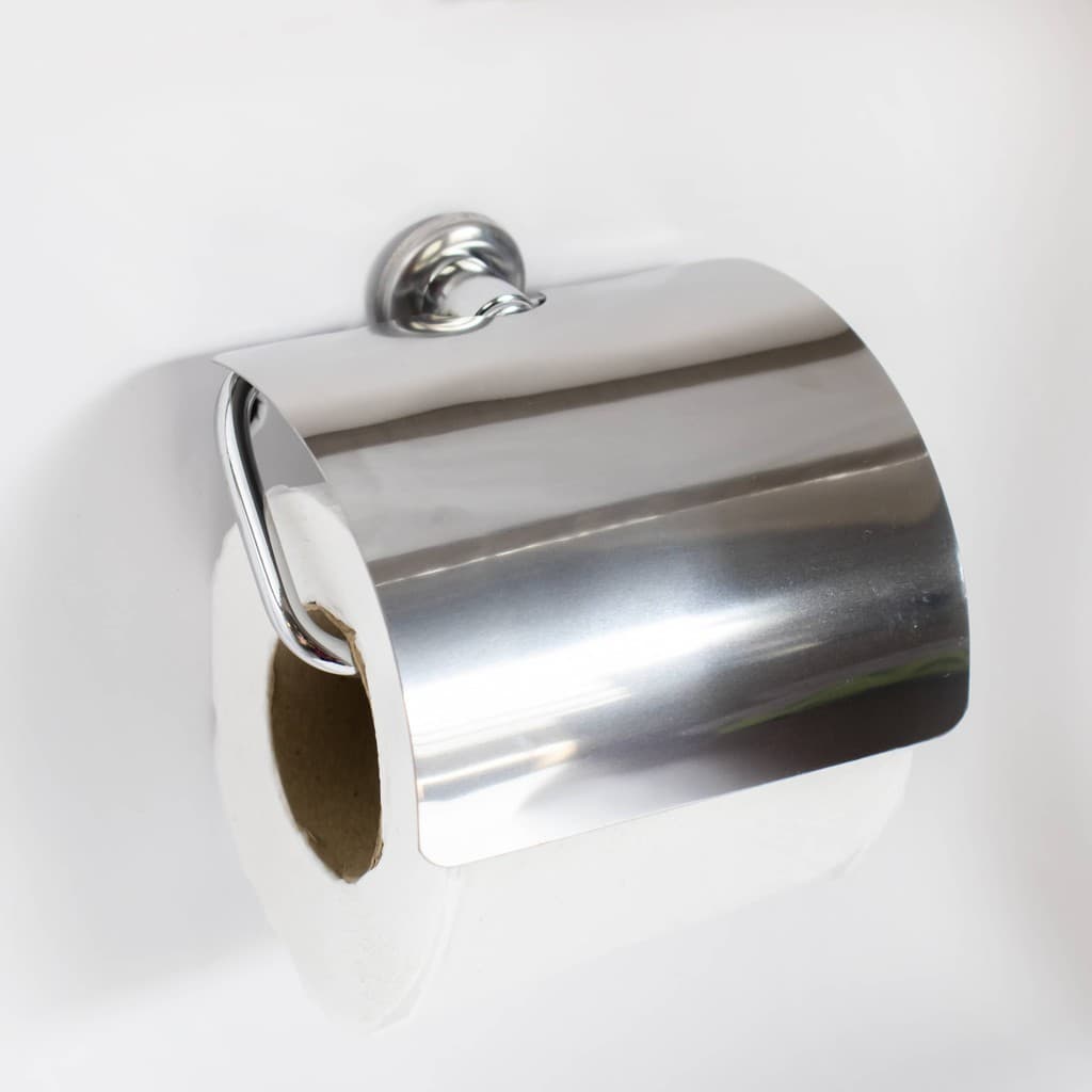 Porta Papel Higiênico - 12 Cm - Aço Cromado - Muito resistente