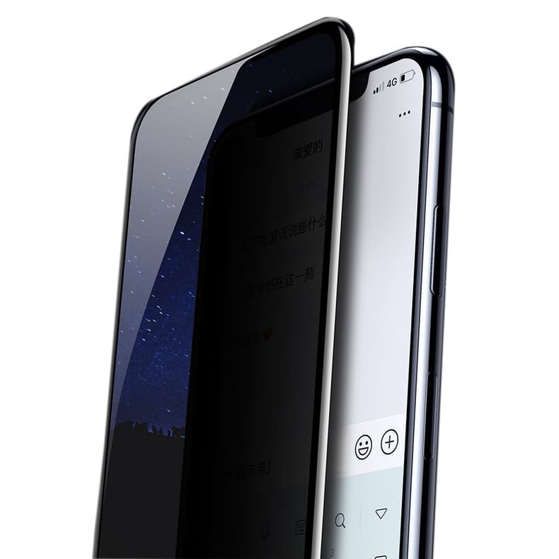 Película de Vidro Privacidade 3d preta para iphone 12 tela 6.1 Cobre Tela