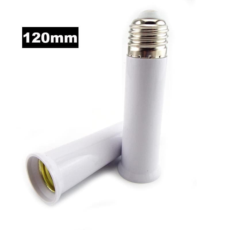 E27 Para E27 120mm Suporte De Lâmpada Conversor Resistente Ao Calor Soquete Adaptador Extensor De Plugue Uso De Luz Led