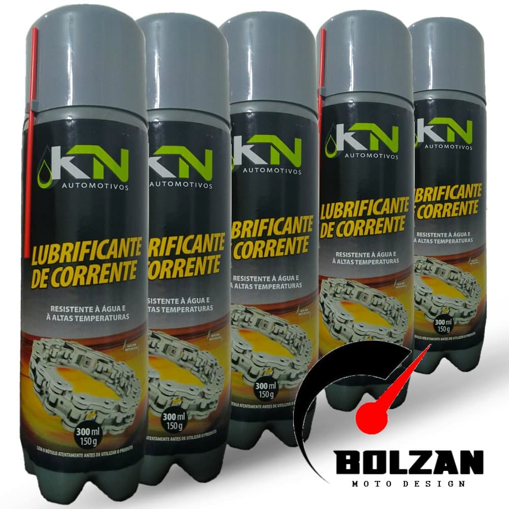 5un Lubrificantes Spray Graxa P/ Correntes Transmissão Motos e Bicicletas