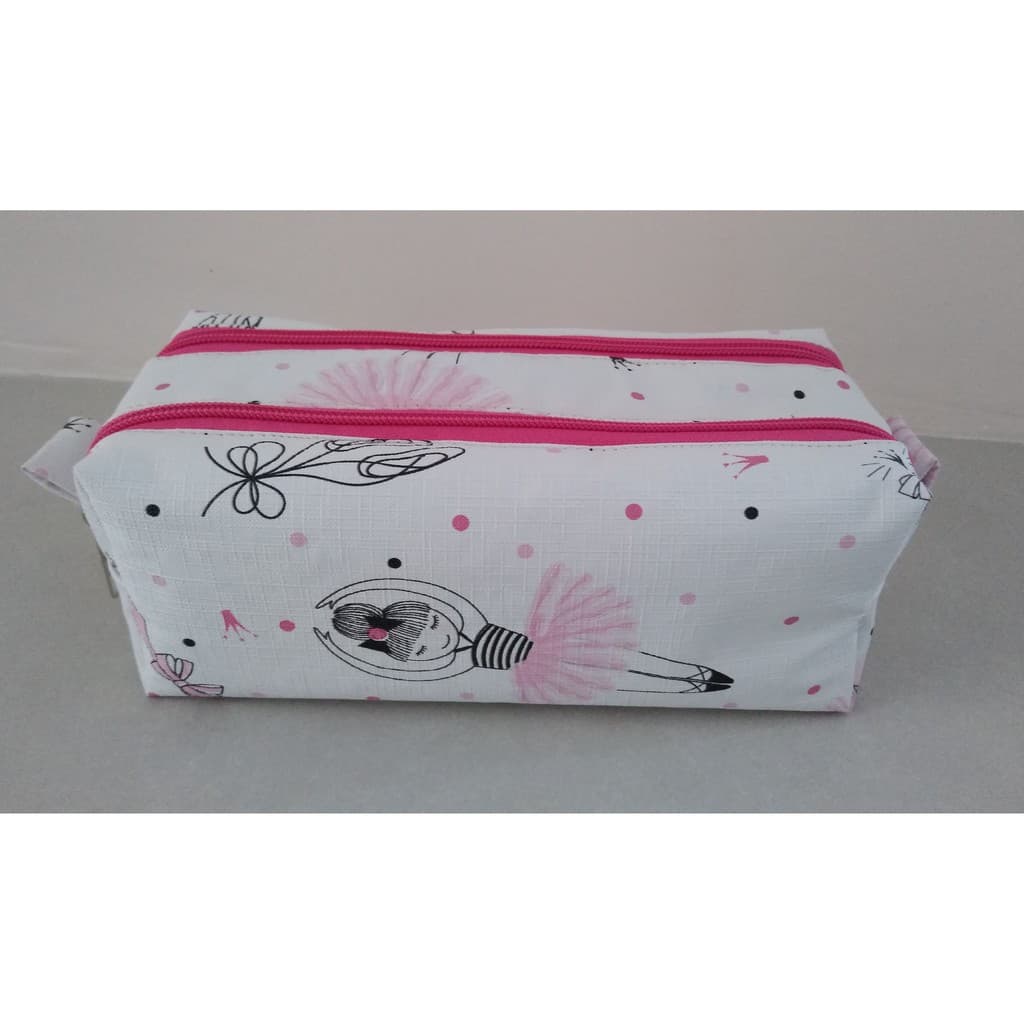 Estojo escolar duplo / necessaire dupla