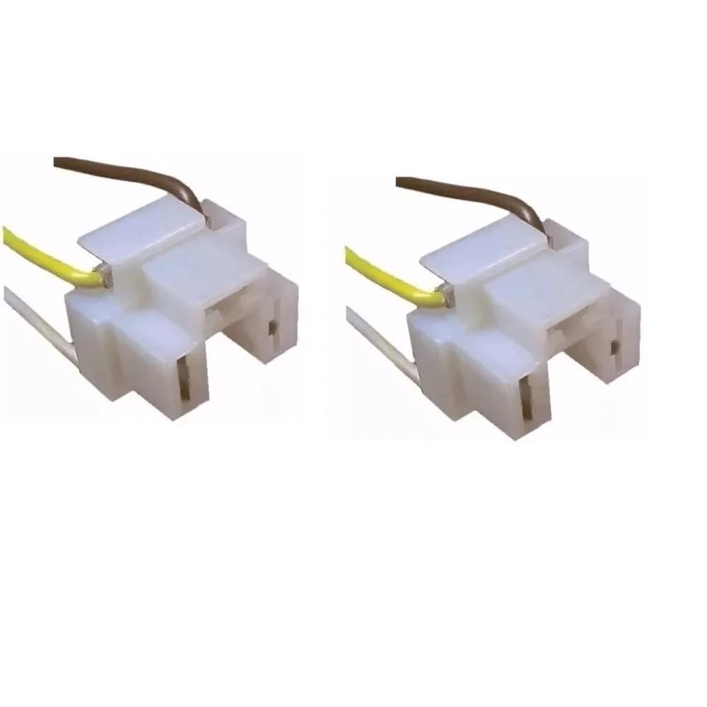 Conector Chicote Soquete Fio Plug Lâmpada Do Farol H4 - 2 Pç