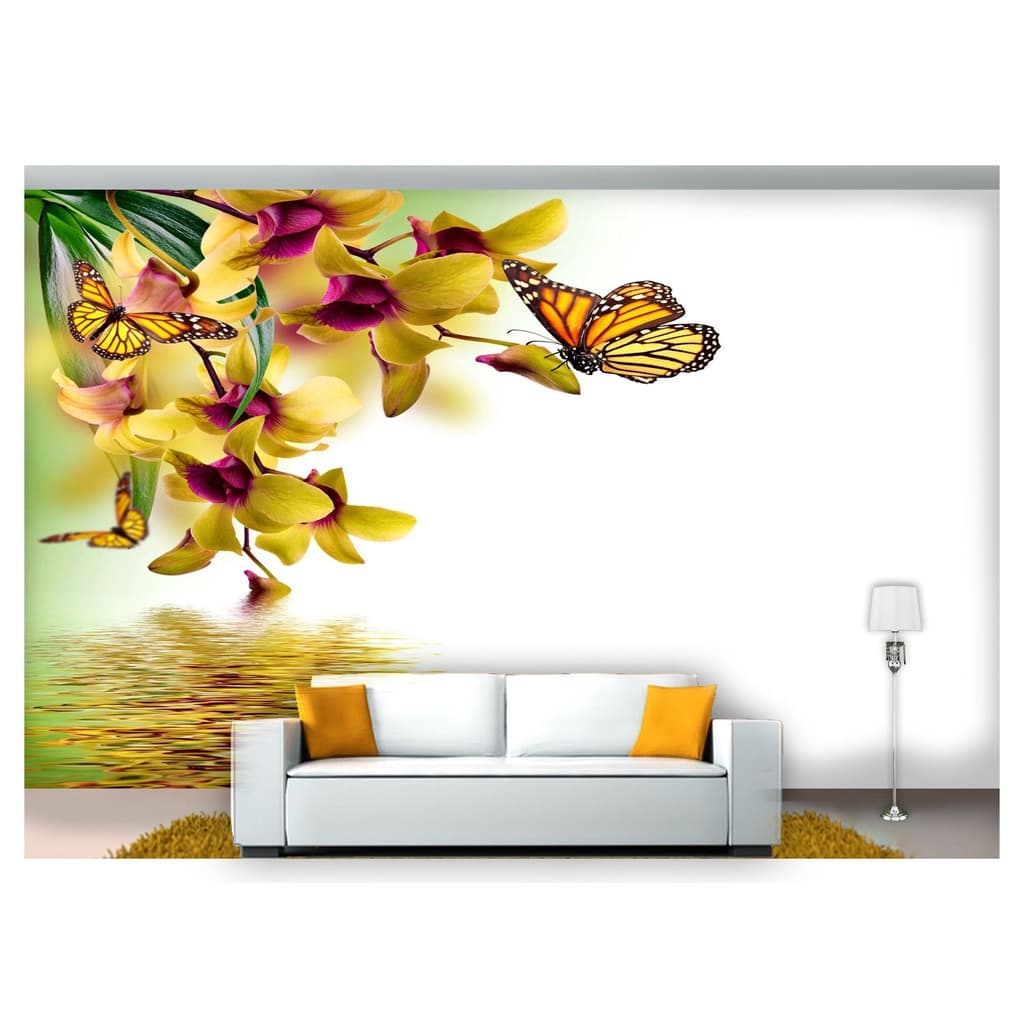 papel de parede Floral Flores Textura sala 3d 10m² XFL228