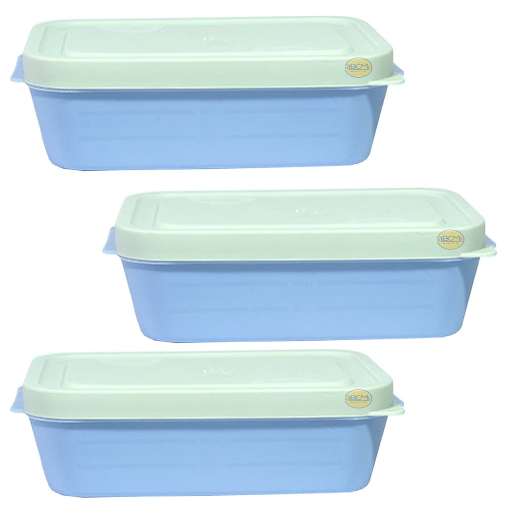 3 Pote Guardar Comida Cozinha Alimento Marmita 600ml - Cores
