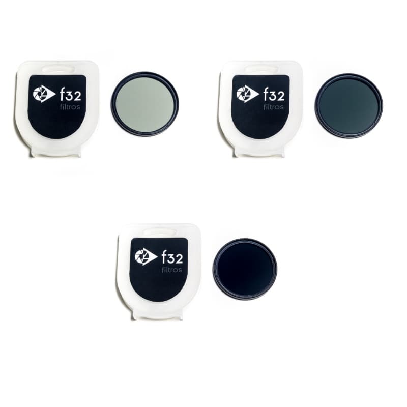 KIT de filtros Densidade neutra ND2 ND4 e ND8 de 72mm f32