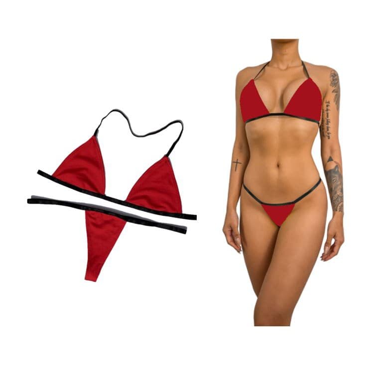 Biquini Verm. Para Substituir Adesivo De Bronzear